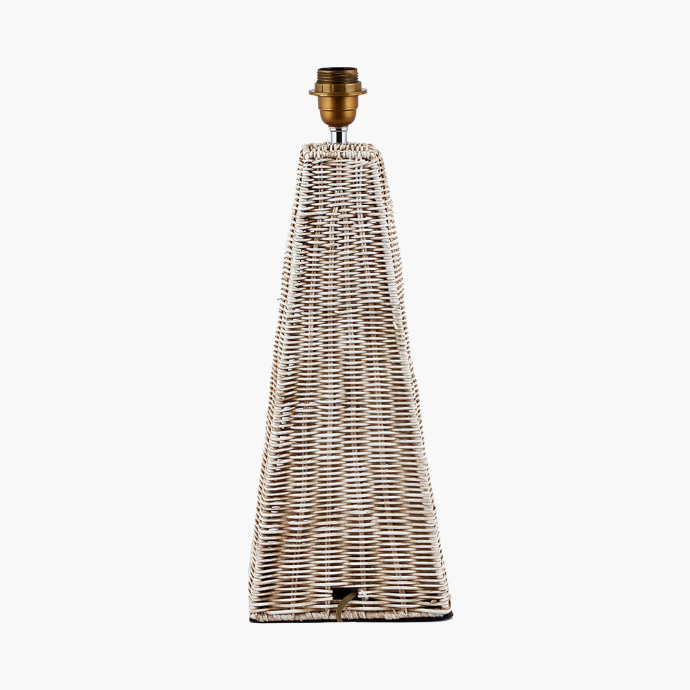 Seacomb Rattan Pyramid Table Lamp - Base Only